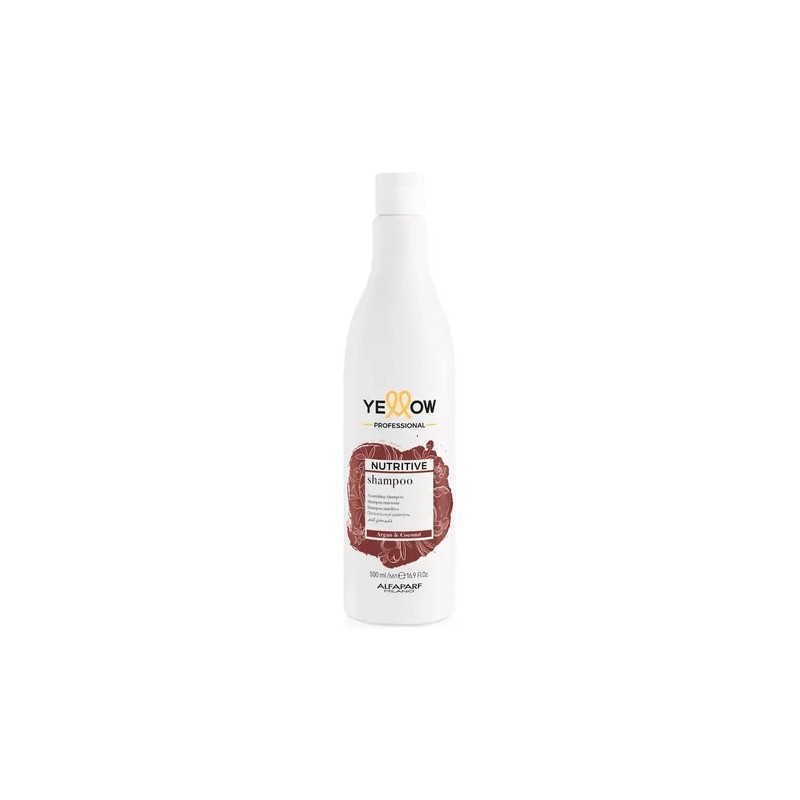 Yellow Shampoo Nutritive Argan Coco Pelo Seco Dañado 500 Ml