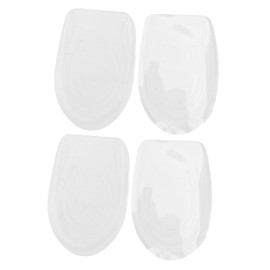 ORFOFE 2 Pairs Transparent Height Increase Insoles Skid Heel Support Cushions for Comfort and Shock Absorption for All Shoe Types Height Enhancer