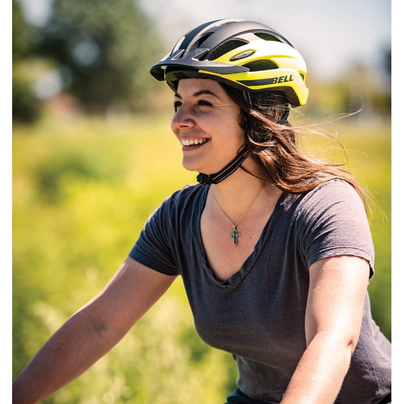 Bell Men's Trace Cycling Helmets Matte Hi-Viz/Black, L