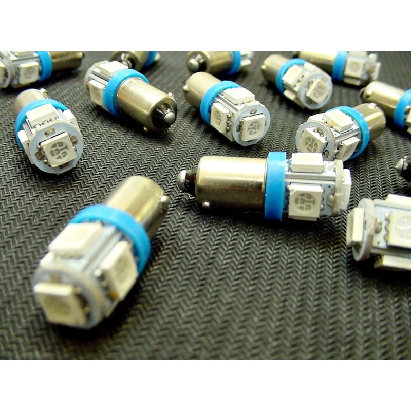 Lumiglow 15 COOL Blue 5 LED Instrument Panel Dashboard Lights