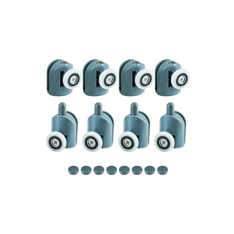 Selyse Pack of 8 Shower Door Rollers, 20 mm Single