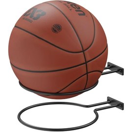 FIRINER Detachable Wall Mounted Basketball Rack 4 Pack Metal Universal Ball Display Rack Holds 8 Balls Soccer Horizontal Football Holder for Basketball Football Volleyball