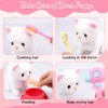 JIAJEGTGT Cat Plush,Walking Cat Plush Toys, Electronic Interactive Stuffed with