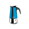 IBILI Moca Blue Espressomaschine, 4 Tassen, 185 ml, Edelstahl, induktionsgeeignet