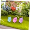Abaodam 18pcs Glow Dark Mini Resin Figurines Cute Luminous Animal