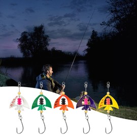 Spinner Baits - Angling Lures for Trout,Multifunctional Colorful Rotating Spinner Baits for Bass Fishing in Freshwater and Saltwater