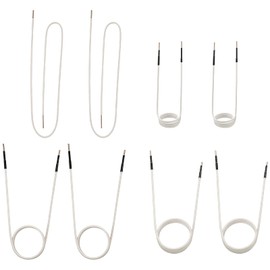 Happybuy Induction Heater Inductor Coil Kits, Magnetic Mini Induction Heater Kit, Flameless Heat Accessories 8pcs, Heat-Resistant Induction Heater Tool with Flexibility for Removing Rusty Bolts