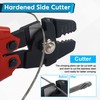 Fishing Crimping Tool Kit, Crimping Pliers with 500pcs Aluminum Crimp