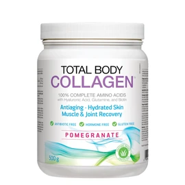 Total Body Collagen with Pomegranate Flavor | Anti-Aging, Hydrated Skin, & Muscle & Joint Recovery | Effective for Nails & Skin Health | Reduces Eye Wrinkles & Increases Skin Elasticity - 500g
