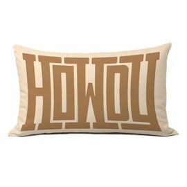 Western Howdy Brown Pillow Covers 12x20,This Ain't My First Rodeo Farmhouse Southwestern Ranch Lumbar Pillow Covers for Couch Bed, Western Home Room Decor (Brown)