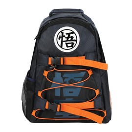 Dragon Ball Z Kanji Symbols Blue Built-Up Backpack