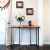 WELLAND Cedar Wood Live Edge Console Table 13" D x