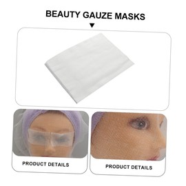 Baluue 1set Thin Beauty Gauze Facial Masks for Skin Management Lightweight Breathable White Gauze for Spa and Salon Use for Treatments and Moisturizing Skin Care