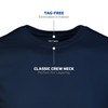 Gildan Men's Crew T-Shirts, Multipack, Style G1100, Navy/Heather Navy/Indigo Blue
