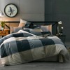 mixinni Full Comforter Set Men Boys Geometric Checkered Plaid Printed