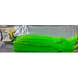 South Bend Trout Worms Sweet Corn Scented Nymph 3.5" Critter Bait Fishing PICK - Chart/Green - 5 Pack
