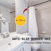 Thestoa Shower Curtain Rod Adjustable 43-92 inch, 1"Diameter Spring Tension