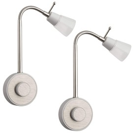 SEBSON LED socket lamp, dimmable, LED light for socket, 2W, flexible plug light, warm white, new version (noise-free)