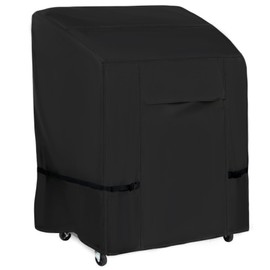 NettyPro BBQ Grill Cover Heavy Duty Waterproof 32 Inch, Fadeproof & UV Resistant, Barbecue Cover for Small Weber, Char-Broil, Brinkmann, Jenn Air, Nexgrill Grills 2 Burner, Black