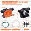 TOPWAY Self Priming Water Drill Pump Attachment with Suction and