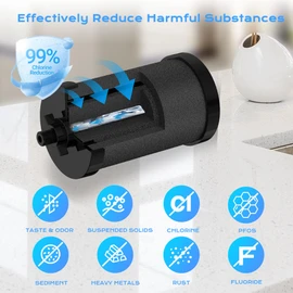 2387 Pro Black Filter, NSF/ANSI 42 Certified Replacement for Alexapure 2387 Filter, Compatible with Alexapure Water Filtration System 5000 Gallon, 2 Pack