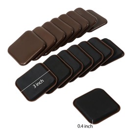 Kayzn Square Furniture Sliders, 16pcs 3 inch Furniture Moving Kits Carpet Slider for Moving Heavy Furniture, Reusable Furniture Movers Sliders - Protect The Carpet Surface, Easily Move Any Items