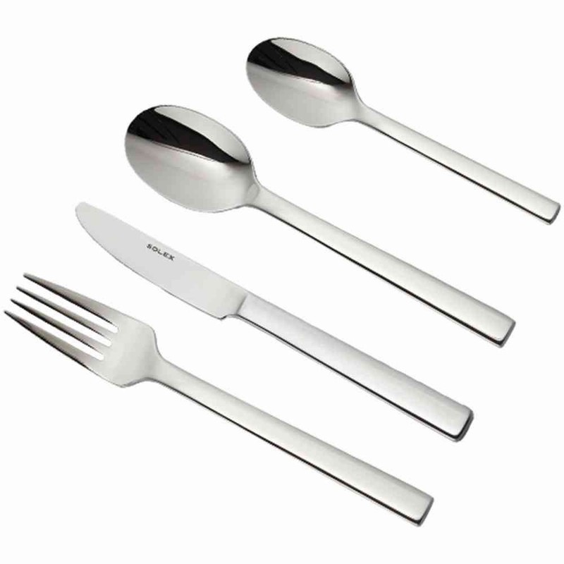 Solex Maya Kids Children's Cutlery Set 4-Piece Stainless Steel Silver