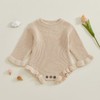 Emmababy Baby Boy Girl Sweater Knitted Romper Solid Color Long