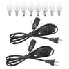 OHLGT 2 Packs Himalayan Salt Lamp Cord Replacement with Dimmer