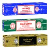 Satya Meditation Mix Incense Sticks 3-Pack Assortment | Slow-Burning, Long-Lasting