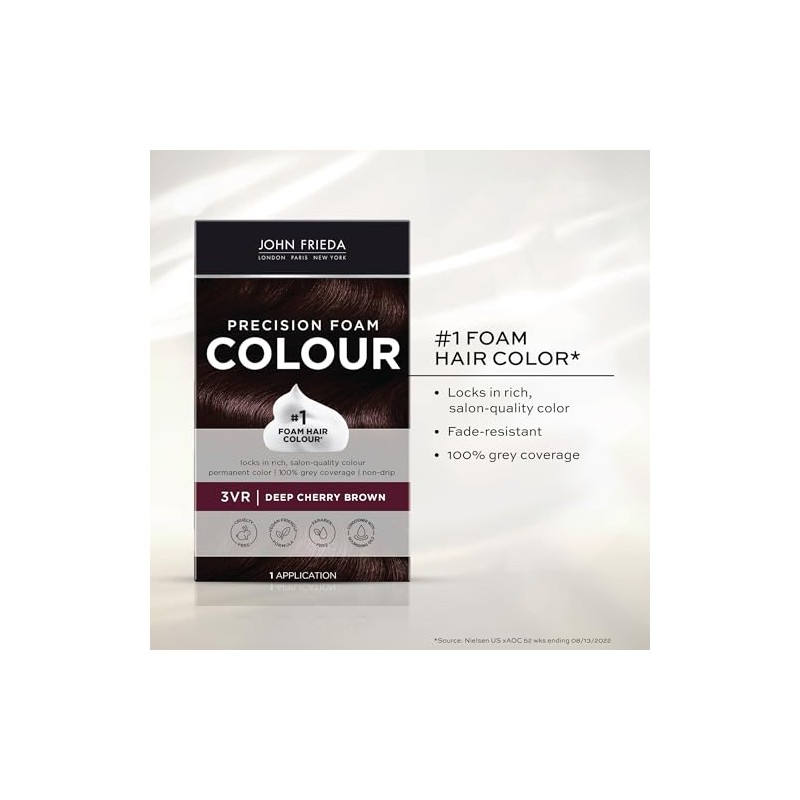 John Frieda Precision Foam Colour, Deep Cherry Brown 3VR
