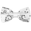 [Elerevyo] Men's Sequin Bow Tie Adjustable Neck Solid Color Bow