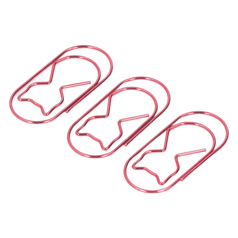 4 Box Cute Cat Paper Clip Fun Shaped Plated Surface