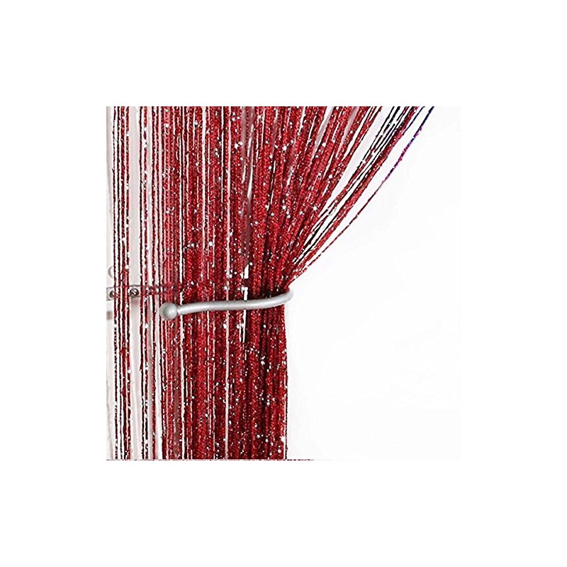 John Aird Jazz Glitter String Curtain Panel (Wine)