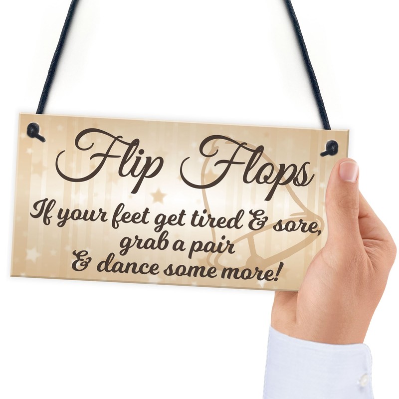 RED OCEAN Flip Flop Grab A Pair And Dance Wedding