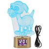 Acrylic Cartoon Night Light Dual Power Supply Alarm Clock Perpetual