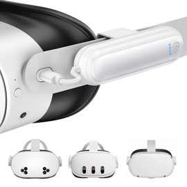 YUANHOT 20000mWh Battery Pack for Meta Quest 3S/3/2, 18W Fast Charger for Oculus Quest 3S/3 Accessories, Extended VR Headset Battery Pack, Lightweight and Portable Battery for Extra 2-4H