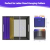 2 Pack Hanging File Organizer, File Folder Organizer Box Filing