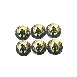 Twisted R Design Cabinet Knobs, Knobs for Kitchen Cabinets and Drawers, Matching Cabinet Knobs 1.5" Round Dresser Knobs (Set of 6 Wood Cabinet Knobs) (Bigfoot)