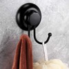 MaxHold Suction Screw Double Robe Hook - Attach No Drilling