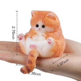 Nansike Taba Squishy Kit - Fat Cat Squeeze Toy and Cute Silicone Kitty, for Kids (Ora...