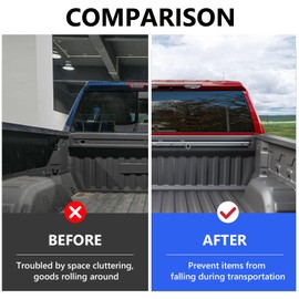 CZmenghe Front Tie Down Rail Compatible with 2019-2025 Chevy Silverado Trail Rail System GMC Sierra 1500 Truck Bed Rail System Replacement for 2019-2025 Chevy Silverado Accessories (Front Trail Rail)