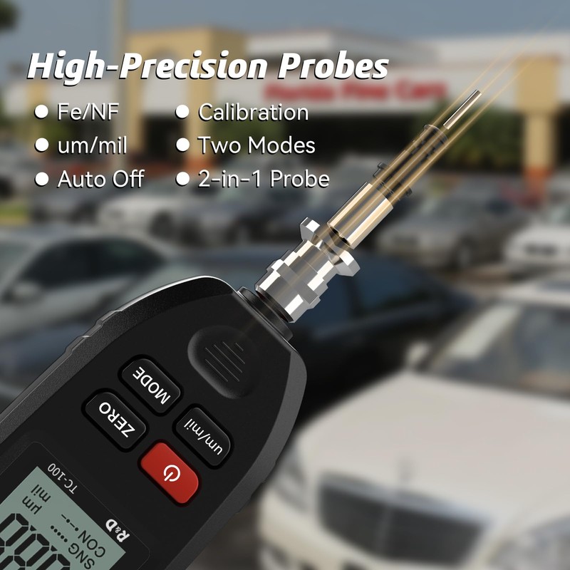 Car Coating Thickness Meter for Used Car Buyers, Paint Mil