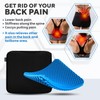 Gel Seat Cushion for Long Sitting, Double Thick, Pressure Relief