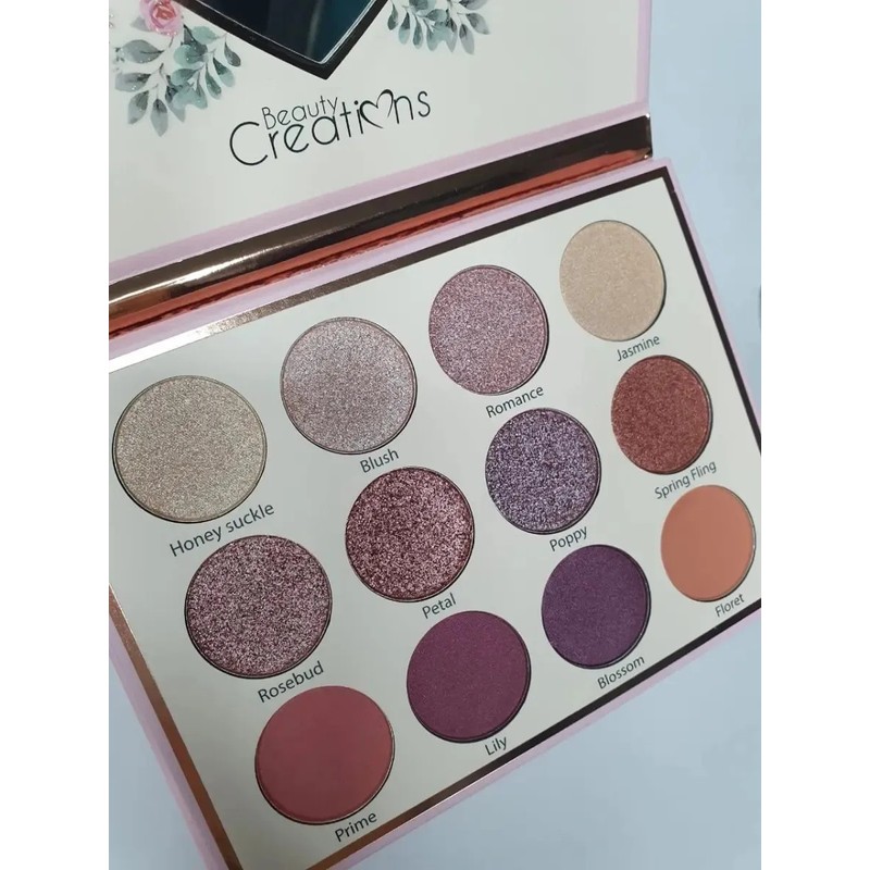 Beauty Creations - Floral Bloom, Paleta De 12 Sombras