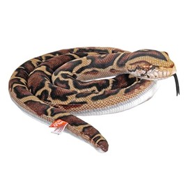 Wild Republic Snake Living Earth Burmese Python, Stuffed Animal, 60 inch, Plush Toy, Fill is Spun Recycled Water Bottles
