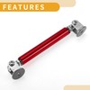 Partuto 2pcs 7.5cm/2.95in Car Splitter Support Rods Adjustable Front Rear