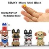 SEMKY Micro Mini Blocks Dog Series Pets Dog 8 in