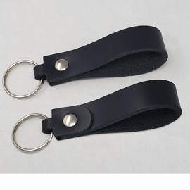 10 Pack leather Keyrings Blank-Laser Engraving, Hot foil stamping, Decorating Ready-Business Promotion, Events, Fundraising Ideas (BLACK)