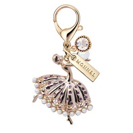 Monnel MC164 - Colgante con cierre de langosta y bolsa de terciopelo (Glod, 1 unidad)